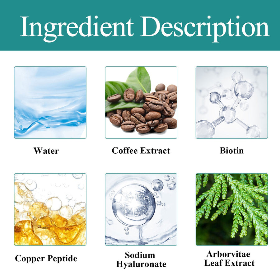 Hair Growth Serum With Caffeine, Biotin And Peptides