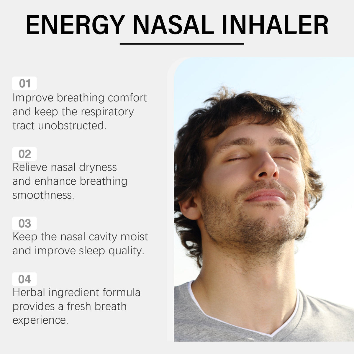 Herbal Nasal Inhaler for Snoring Relief & Better Sleep