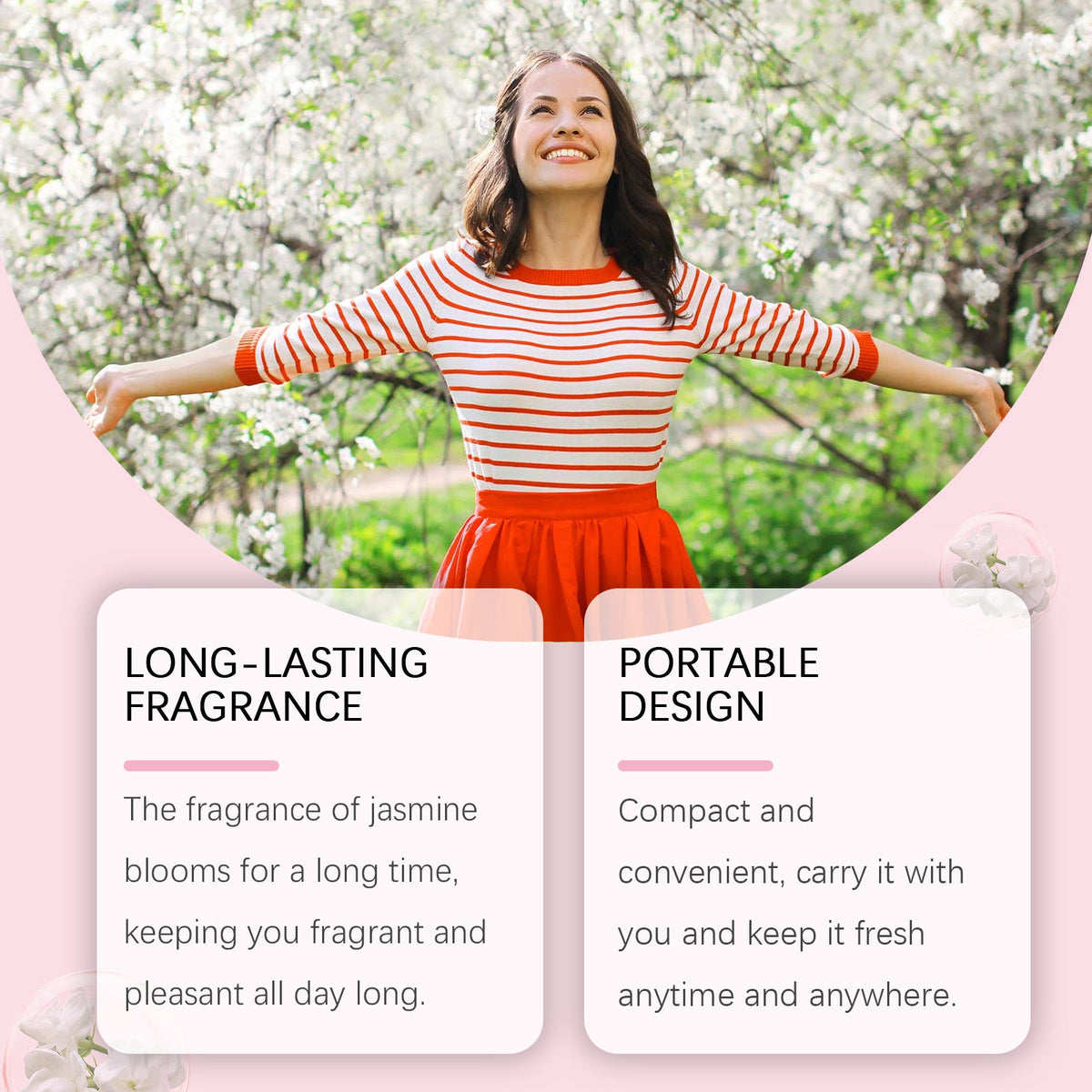 Solid Fragrance Balm with Long-Lasting Grapefruit Scent
