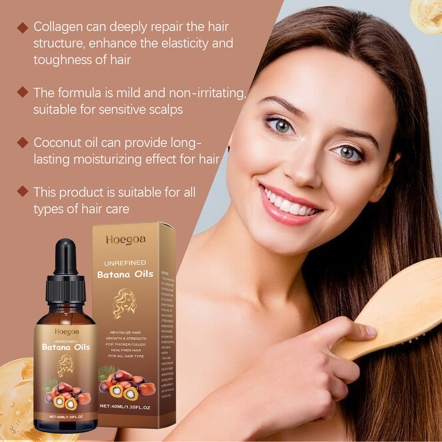 Batana Hair Oil for Fuller-Looking, Stronger, Glossy Hair