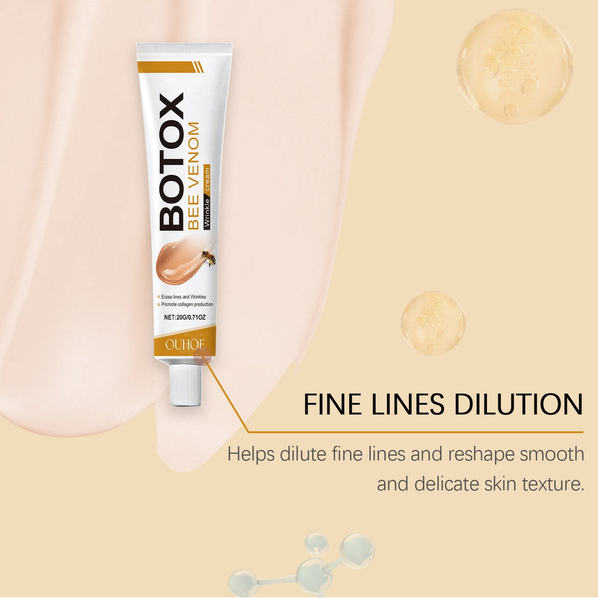 Bee Venom Facial Cream for Fine Lines & Wrinkles