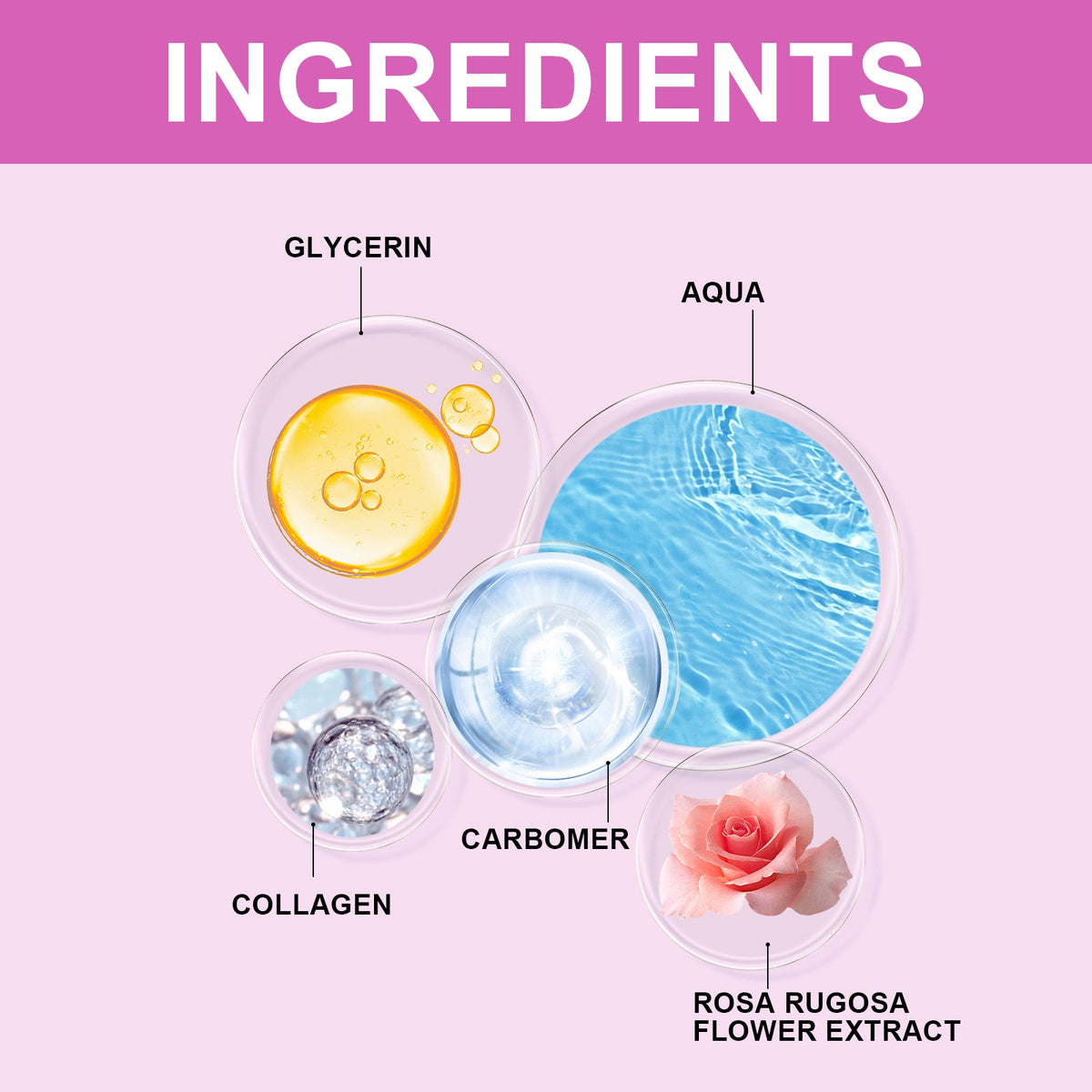 Hoygi Eye Mask: Firming Rose Collagen Patches, 60pc