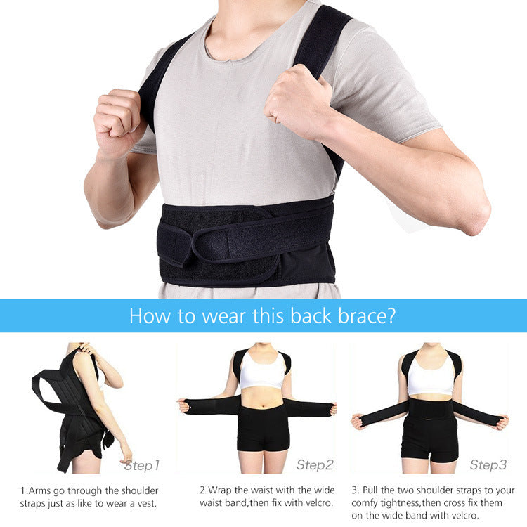 Posture Corrector with Steel Support – Relieve Back Pain