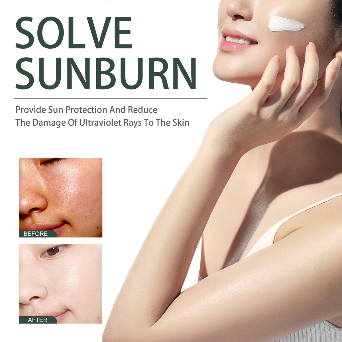 Houttuynia Cordata SPF 50+ Brightening Sunscreen Moisturizer