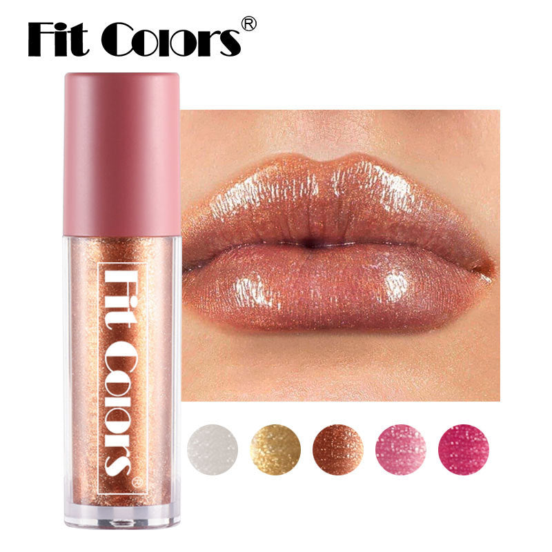 Pearlescent Lip Gloss for High-Shine Sparkling Color