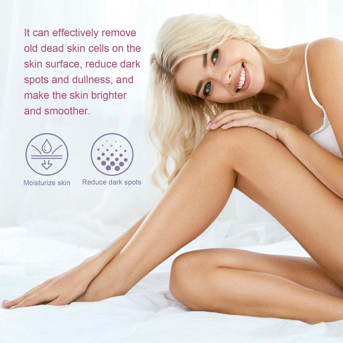 Blueberry Whipped Scrub, Exfoliating Tender Lighten Body Dul