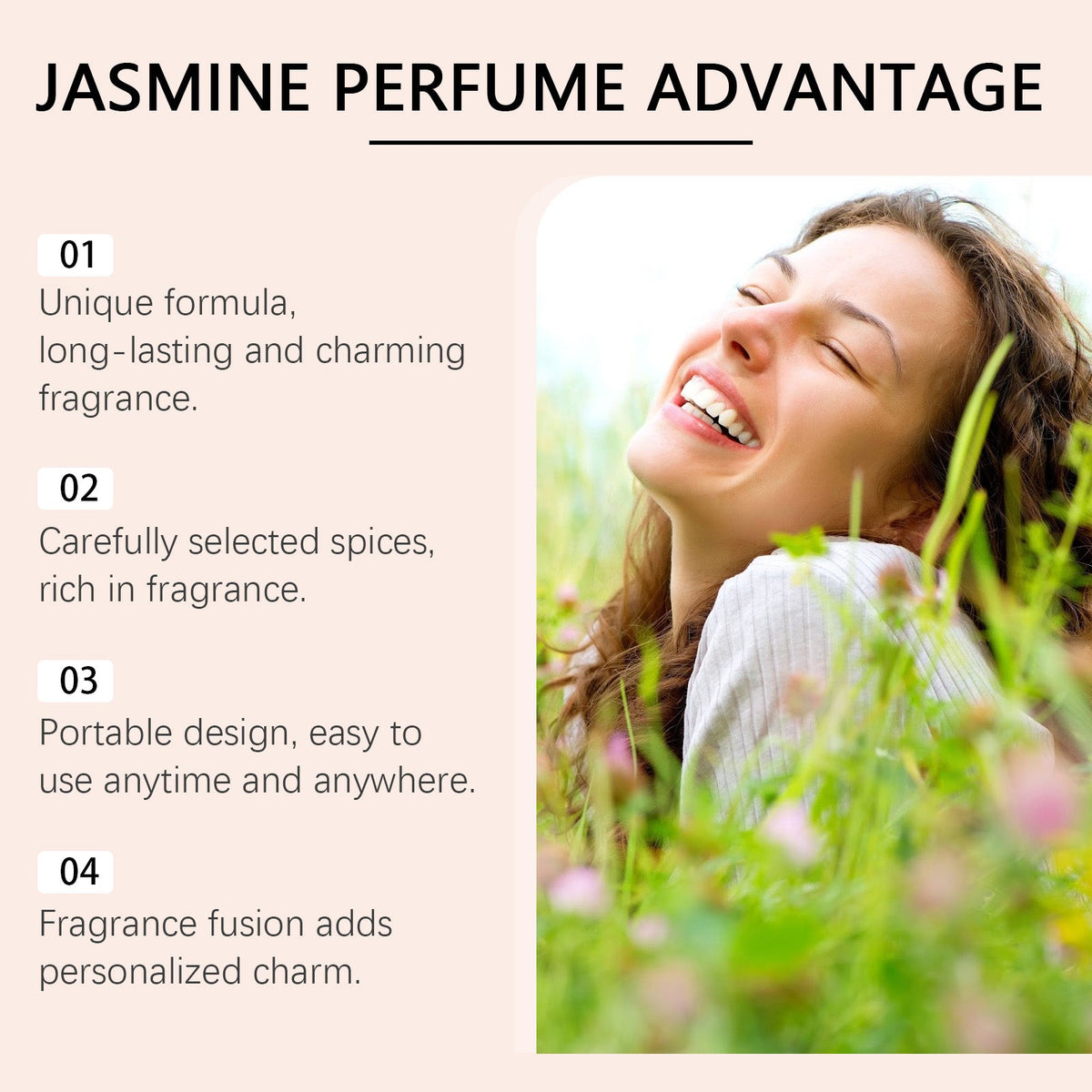 Jasmine Perfume Spray for Light Everyday Freshness
