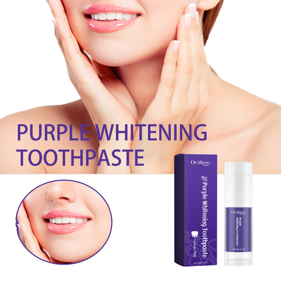 Purple Whitening Toothpaste – Conceals Stains, Brightens
