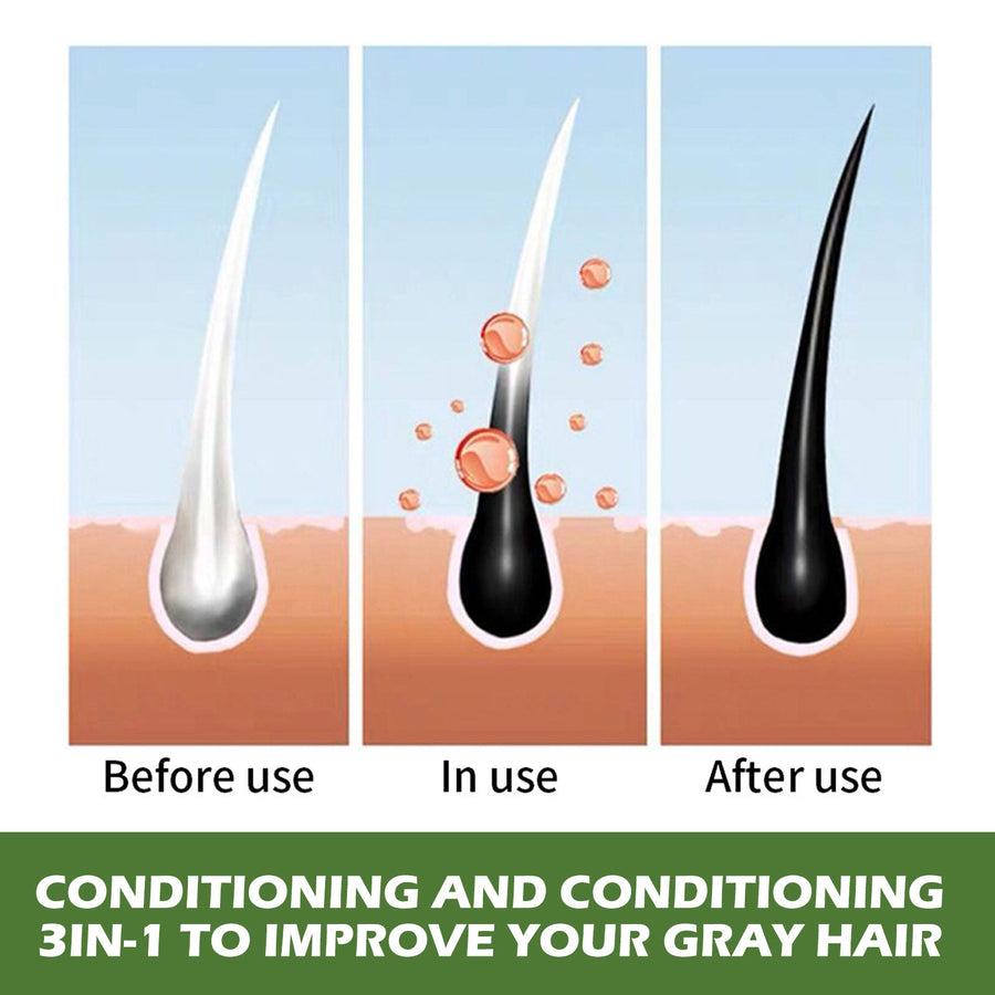 Black Hair Dye Shampoo for Easy, Even Gray Coverage
