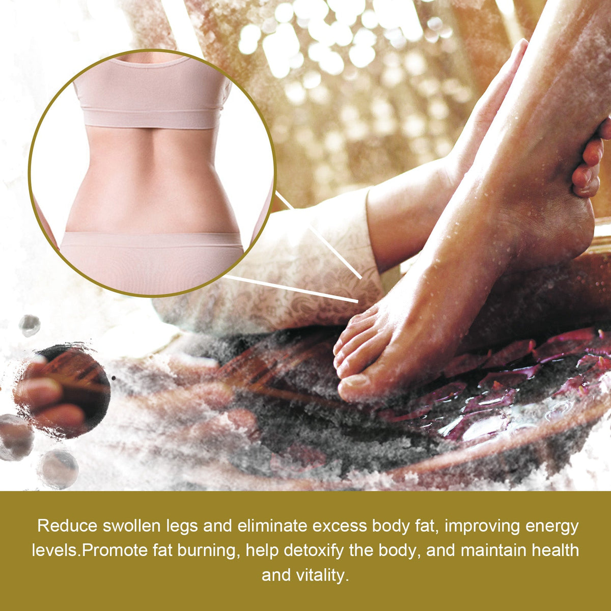 Lymphatic Drainage Foot Soak Beads for Leg Swelling Relief