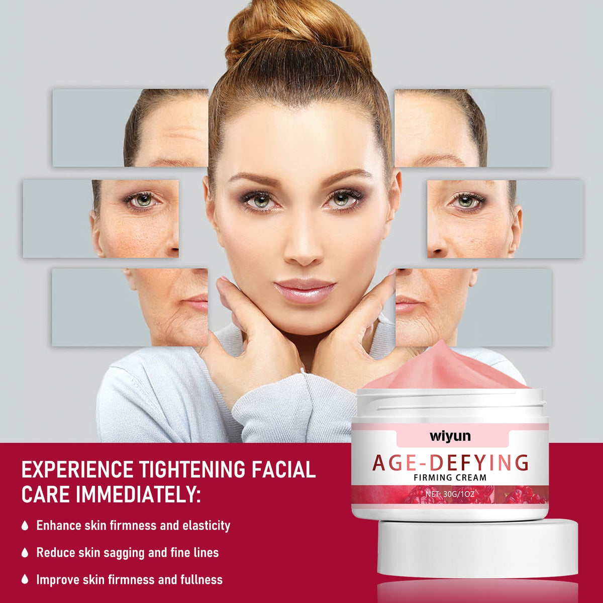 Age Defying Firming Cream for Wrinkles & Skin Slack