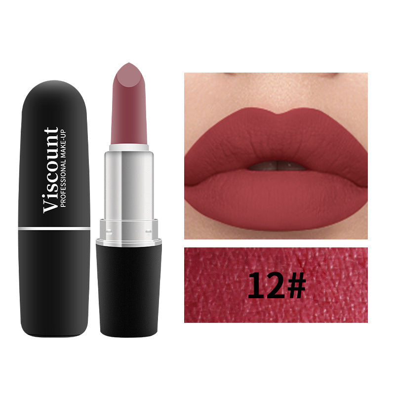Fog Matte Lipstick 12 Shades Moisturizing Bullet Color