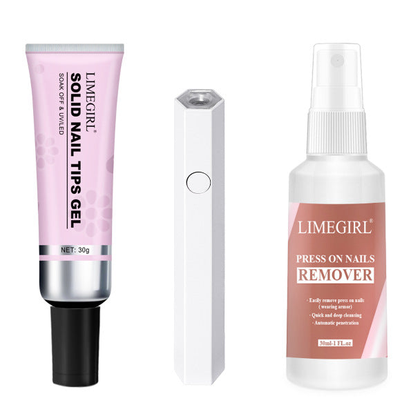 Press‑On Nail Kit with UV Lamp — Salon‑Quality DIY Nails