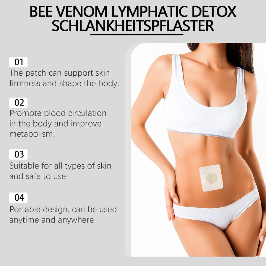 Bee Venom Lymphatic Detox Slimming Patches, 10-Pack