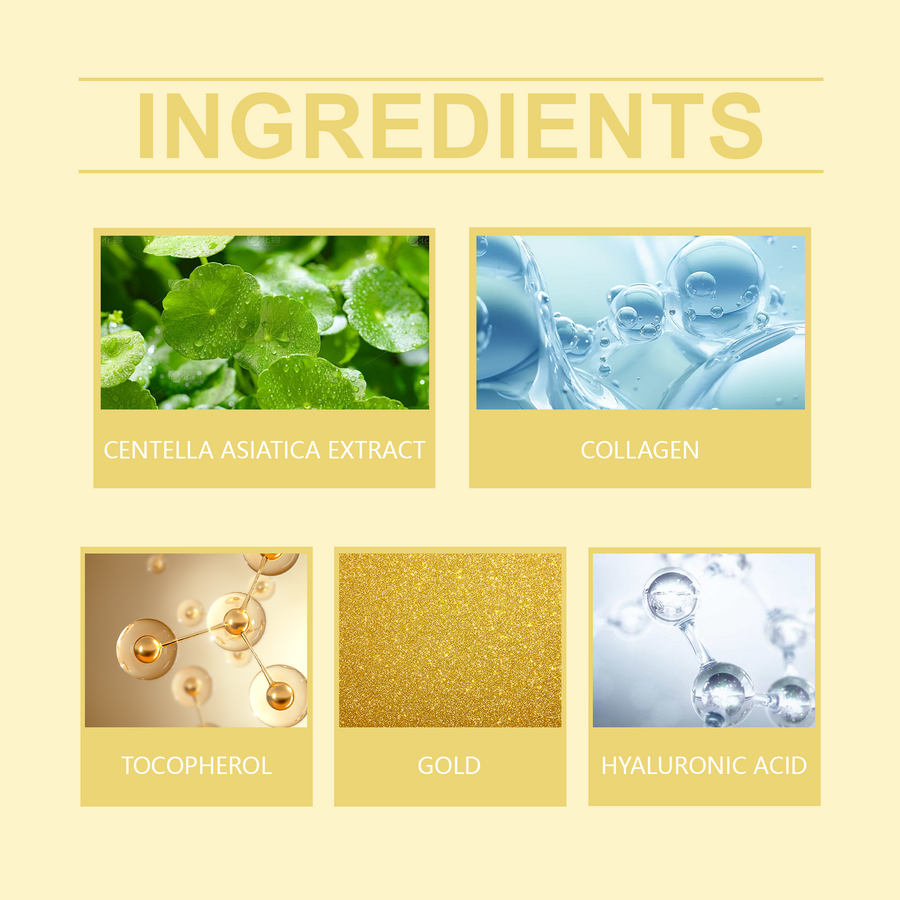 24K Gold Eye Mask for Dark Circles & Puffiness