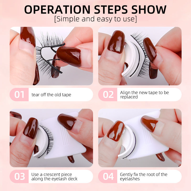 Self-Adhesive False Eyelashes for Natural Definition