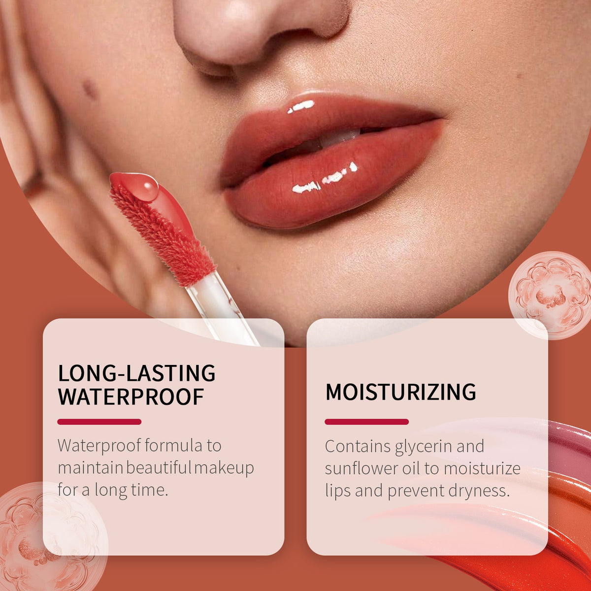 Lip Glaze Set for Vivid, Glossy, Moisturized Color