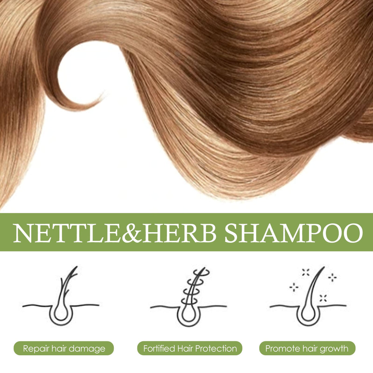 Herbal Shampoo for Deep Scalp Cleansing & Soft Hair