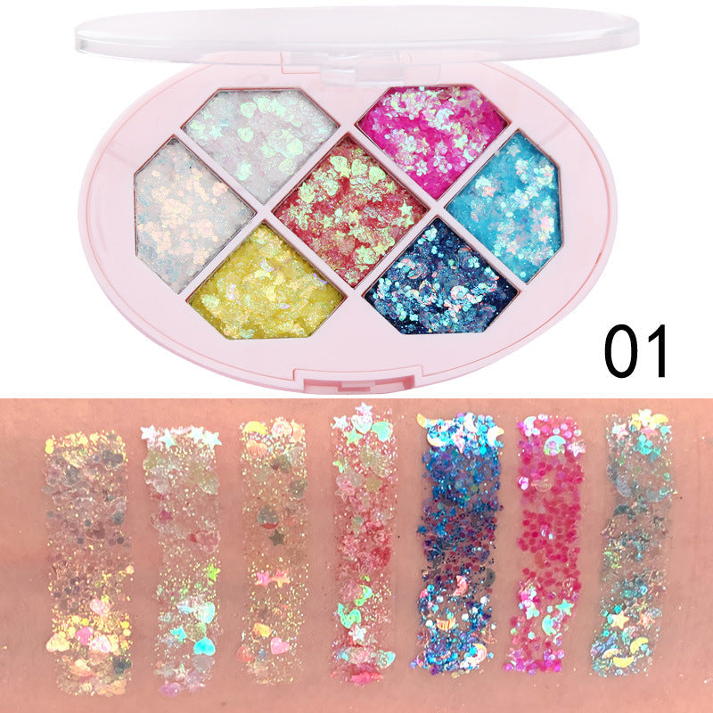Glitter Eye Shadow Gel Palette for Bold Sparkle Looks