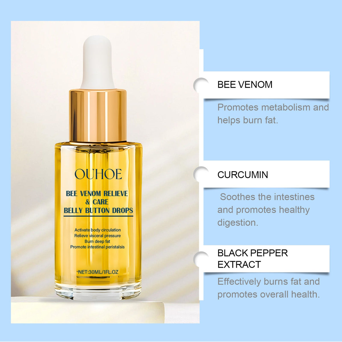 Bee Venom Belly Drops - Daily Navel Body Care Ritual