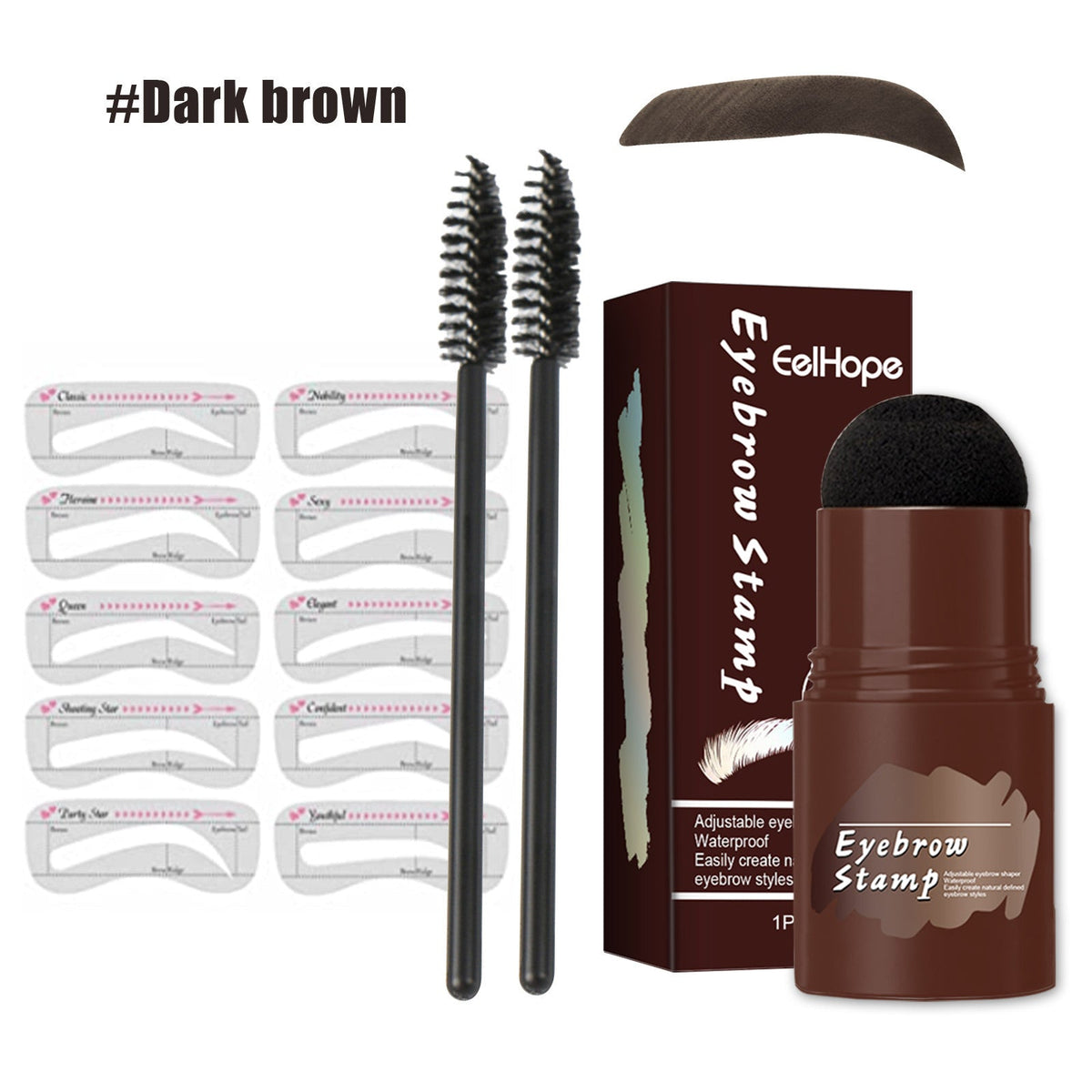 Eyebrow Stamp Kit for Fast, Natural-Looking Brow Shape