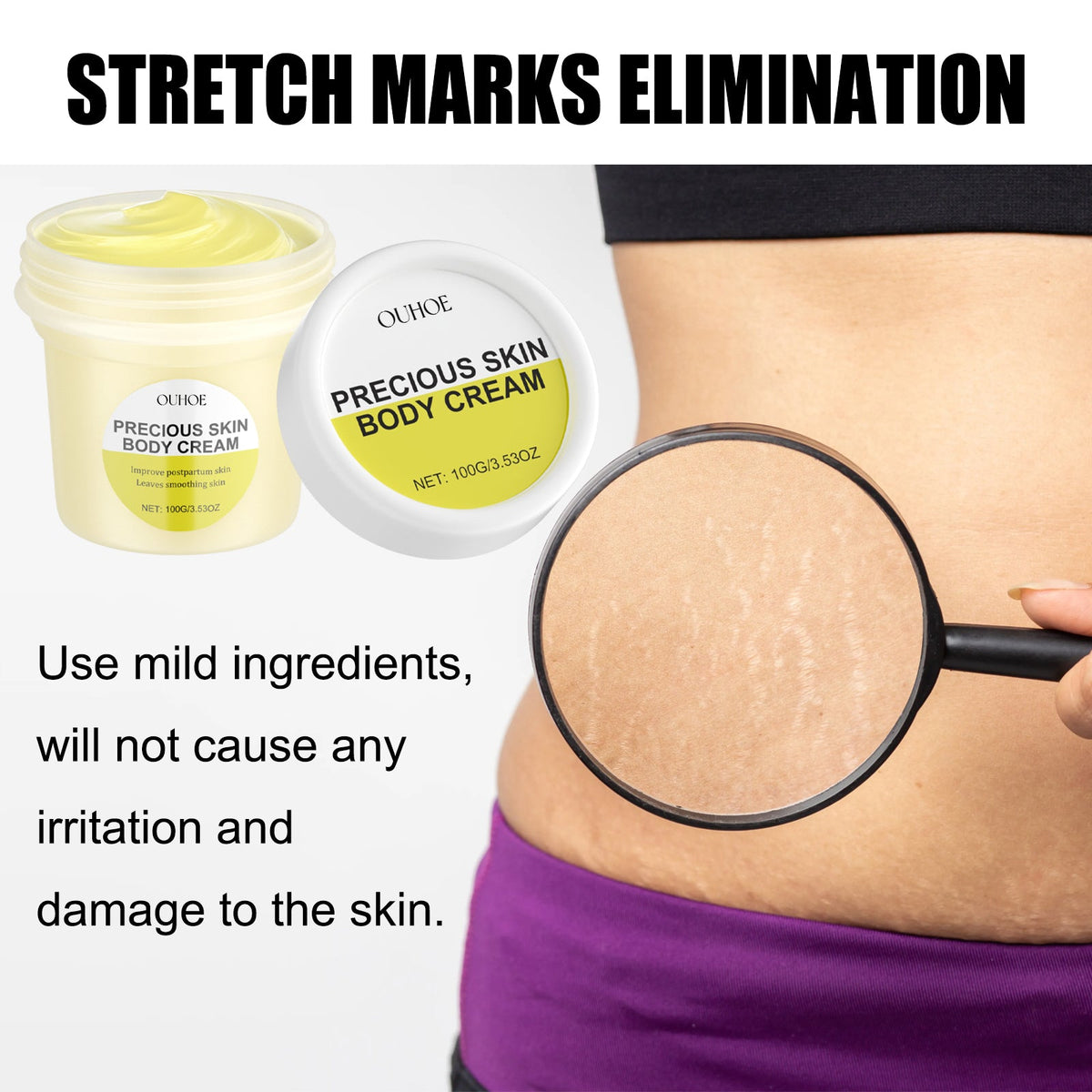 Postpartum Body Cream for Loose Skin & Fine Lines