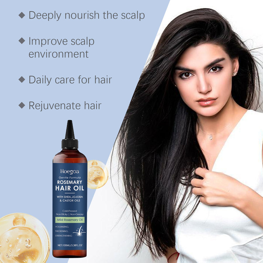 Rosemary Hair Oil for Smooth, Strong-Looking Hair