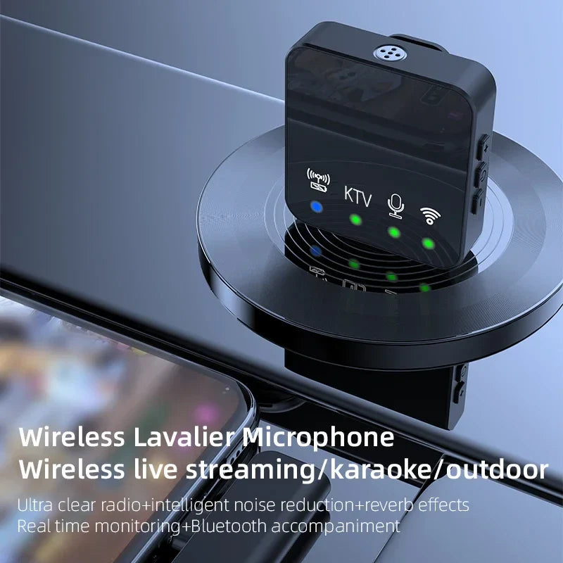 Wireless Lavalier Mic — Stable 20m Range, Advanced Noise
