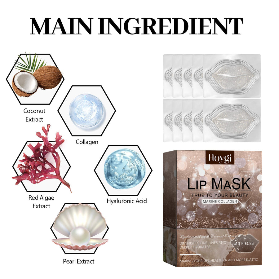 Marine Collagen Lip Mask for Dry, Cracked Lips (16pk)
