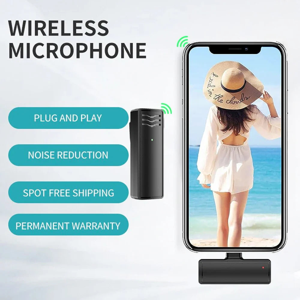Wireless Lavalier Microphone — Pro-Grade Audio, Plug & Play