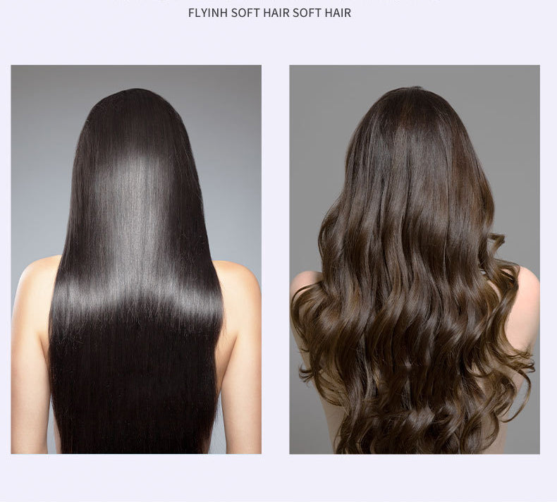 2‑in‑1 Electric Hot Comb Straightener & Curling Iron