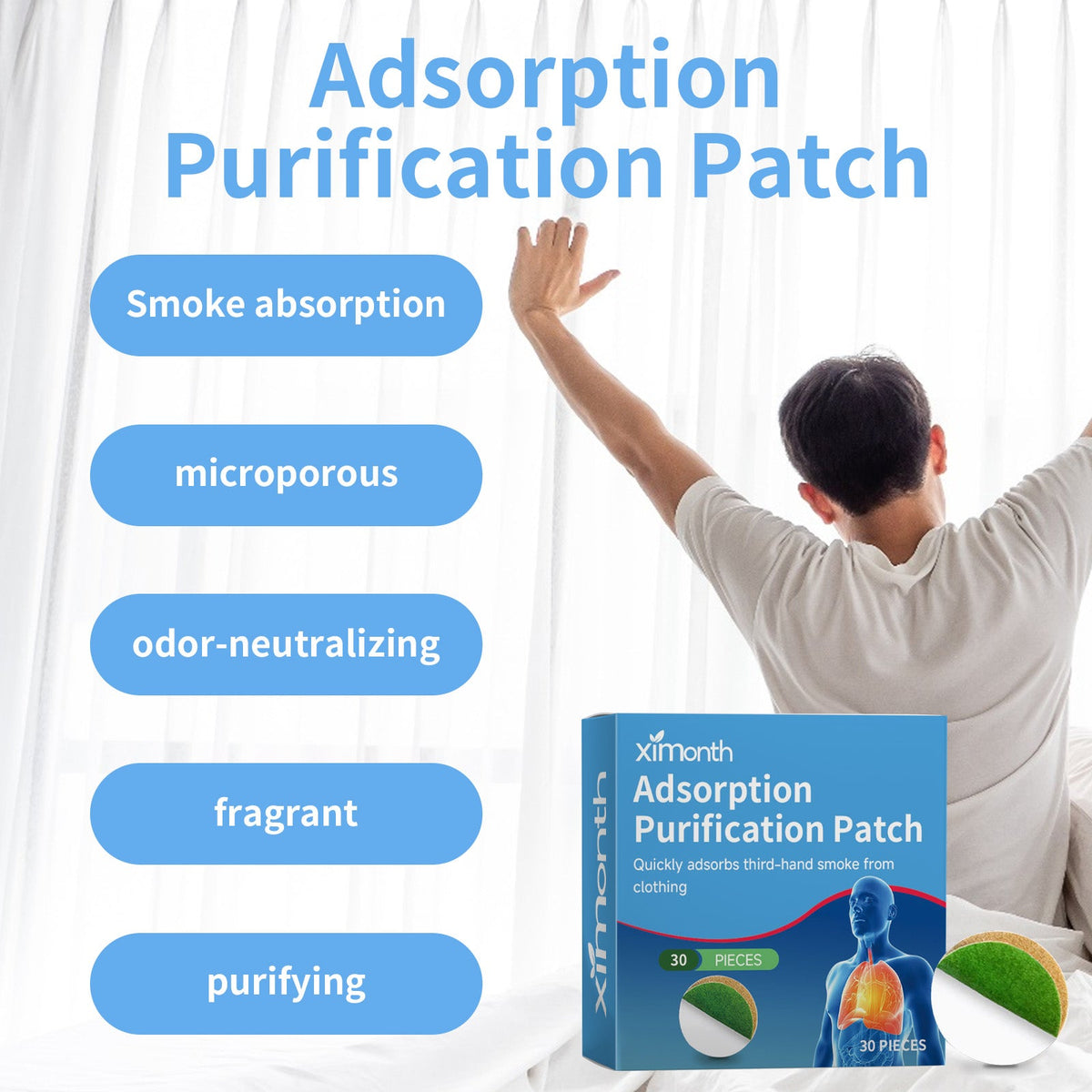 Adsorption Purification Patch — Relief from Secondhand