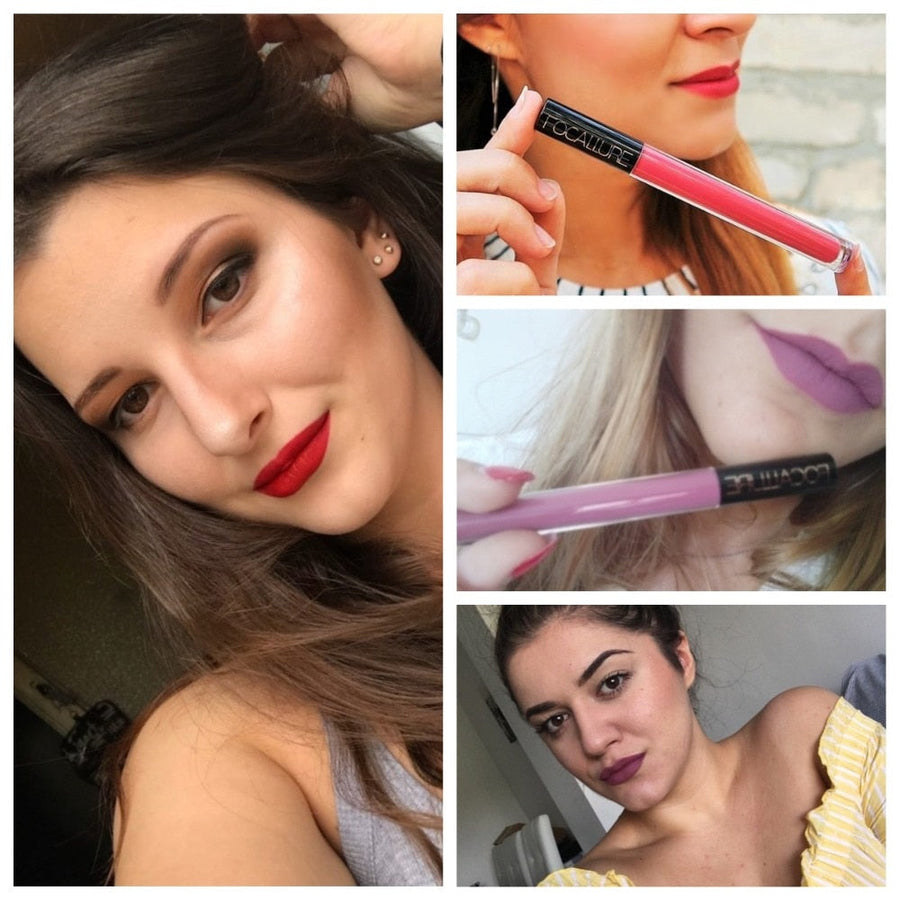 Liquid Lipstick Matte Color, Waterproof Kiss-Proof Wear