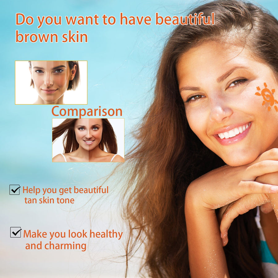 Carrot Self-Tanning Gel for Natural Non-Greasy Summer Tan