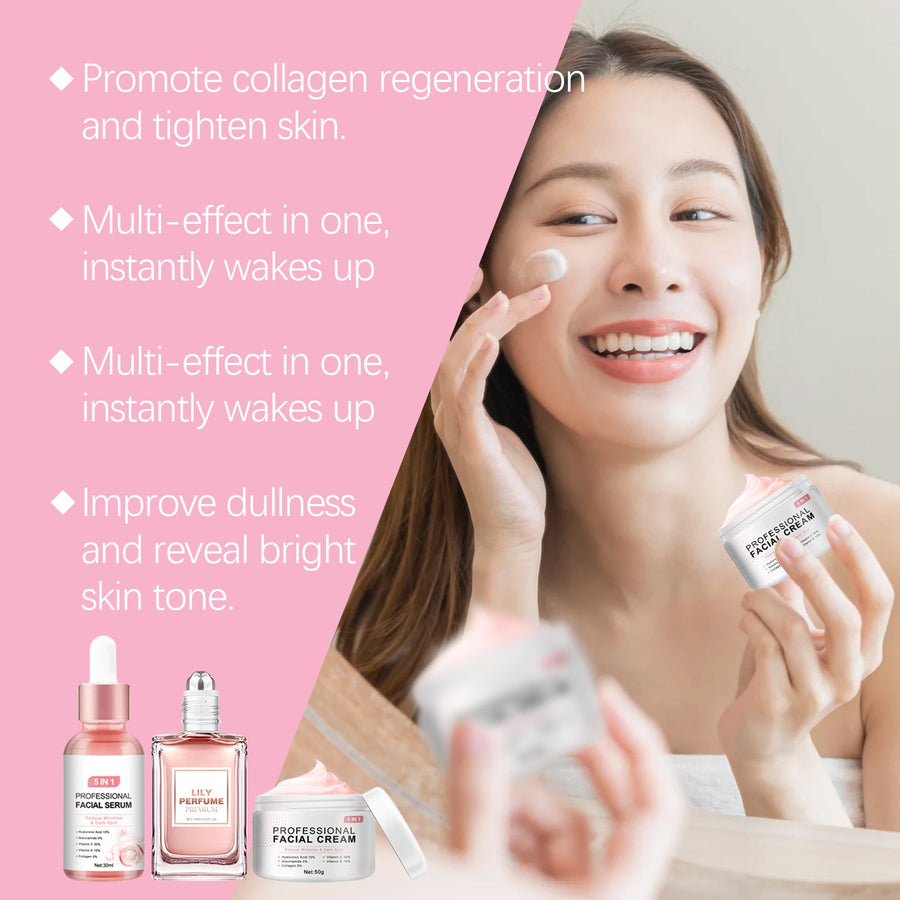 Romantic Skincare Gift Set for Hydrated, Glowing Skin