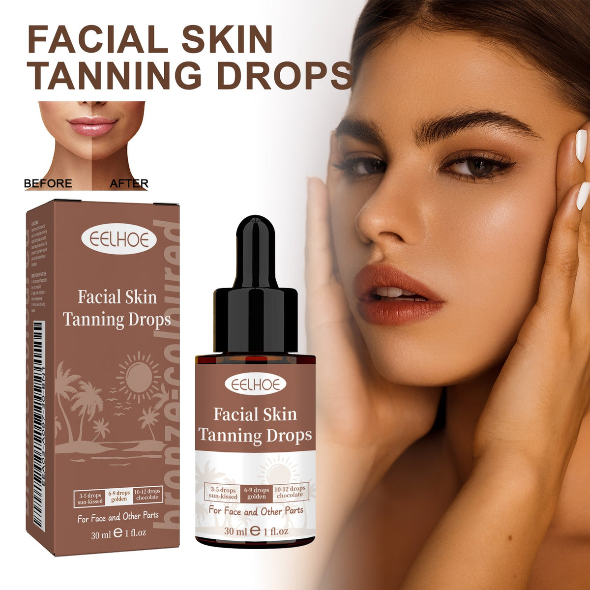 Tanning Drops Serum: Buildable Glow, Zero Streaks