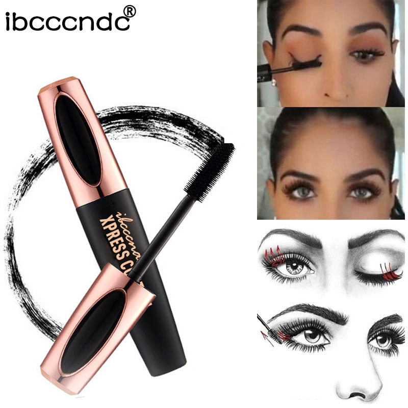 4D Silk Fiber Mascara for Waterproof, Longer Lashes