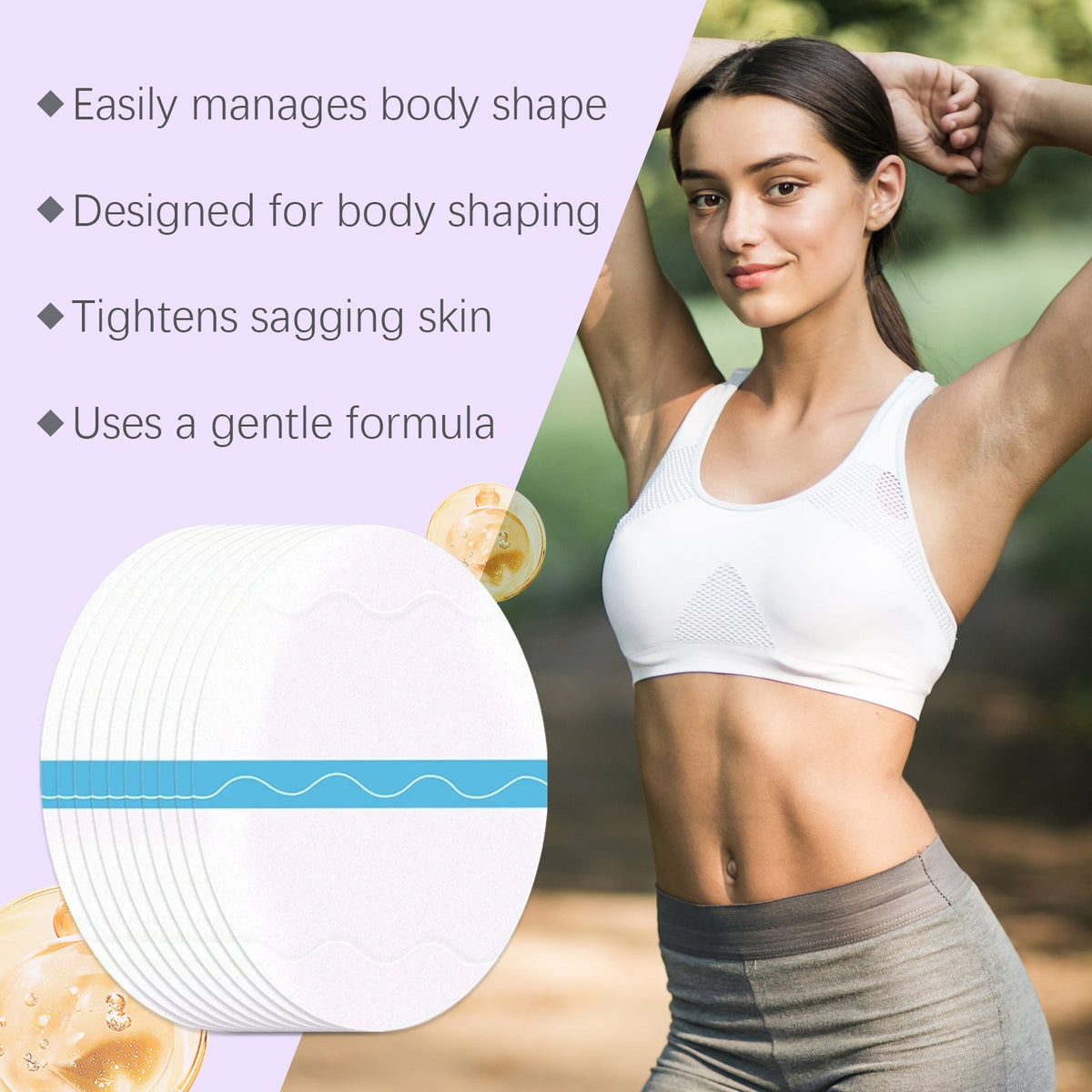 Invisible Tummy Flattener Patch - Smooths Under Clothes