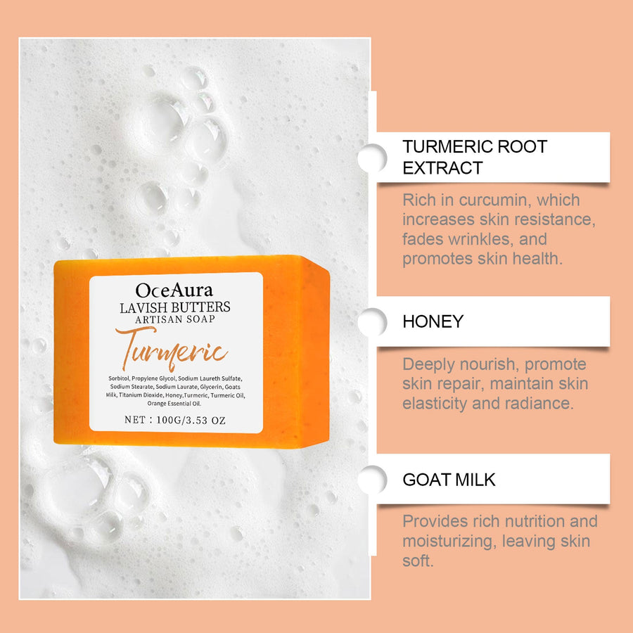 Turmeric Goat's Milk Soap for Soft Glowing Skin
