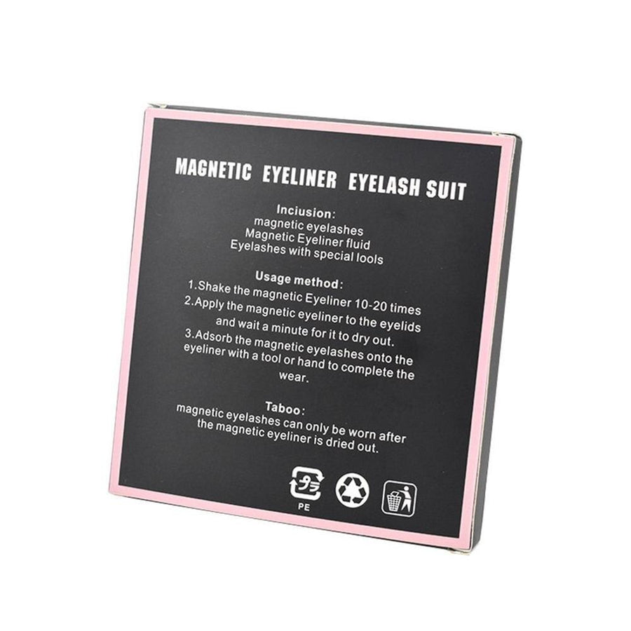 Magnetic False Eyelashes Set for Easy Glue-Free Glam