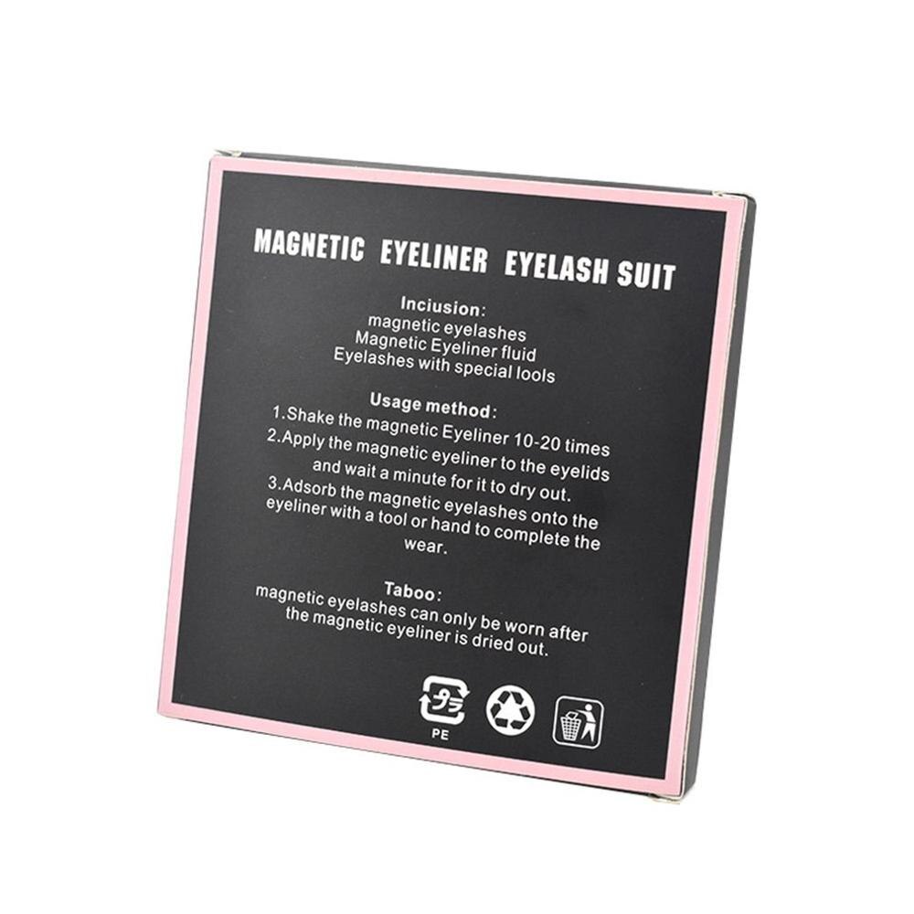 Magnetic False Eyelashes Set for Easy Glue-Free Glam