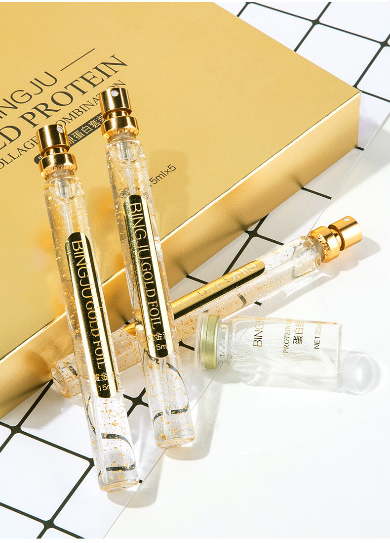 Gold Protein Facial Serum Set for Firmer-Looking Skin