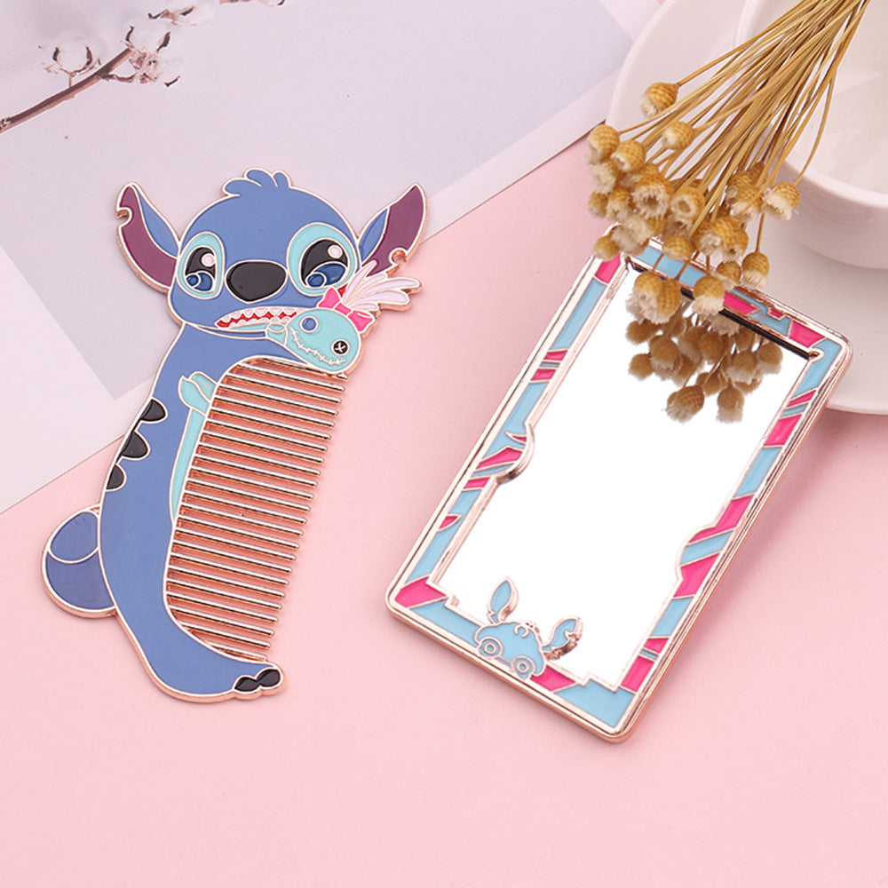 Stitch Hair Comb & Pocket Mirror Set — Playful Disney Gift