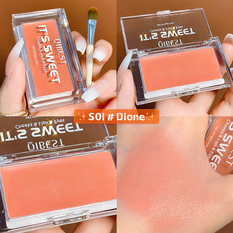 3-In-1 Cream Makeup Compact for Cheeks, Lips & Eyes