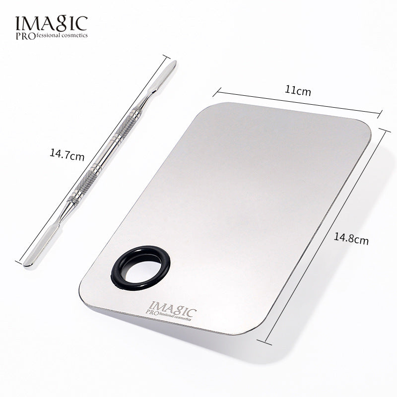 Stainless Steel Makeup Palette for Clean Color Mixing