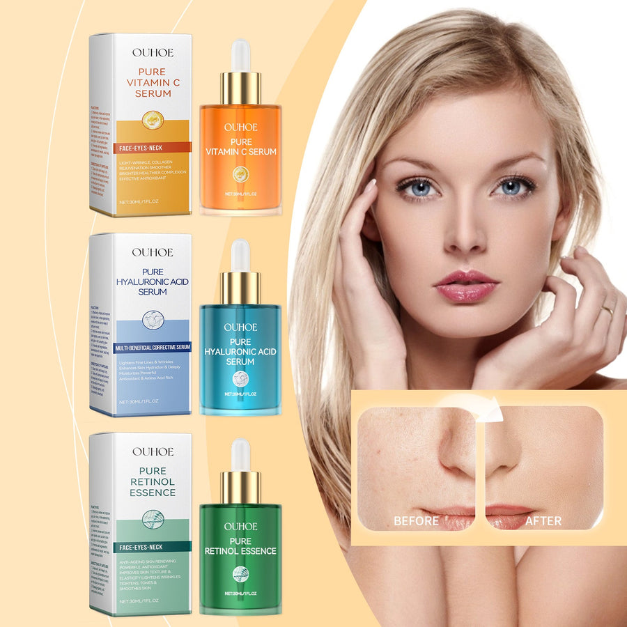 Essence Serum Trio - Brighten, Hydrate & Renew Skin