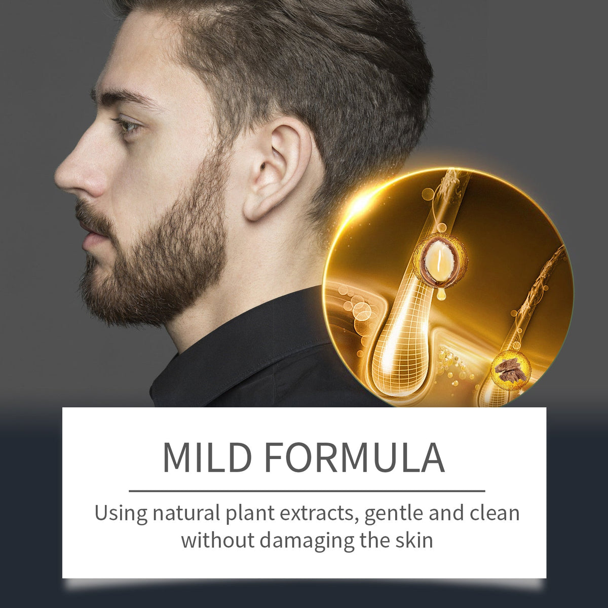 Beard Mousse Cleanser — Softens & Manages Coarse Hair – 60ml