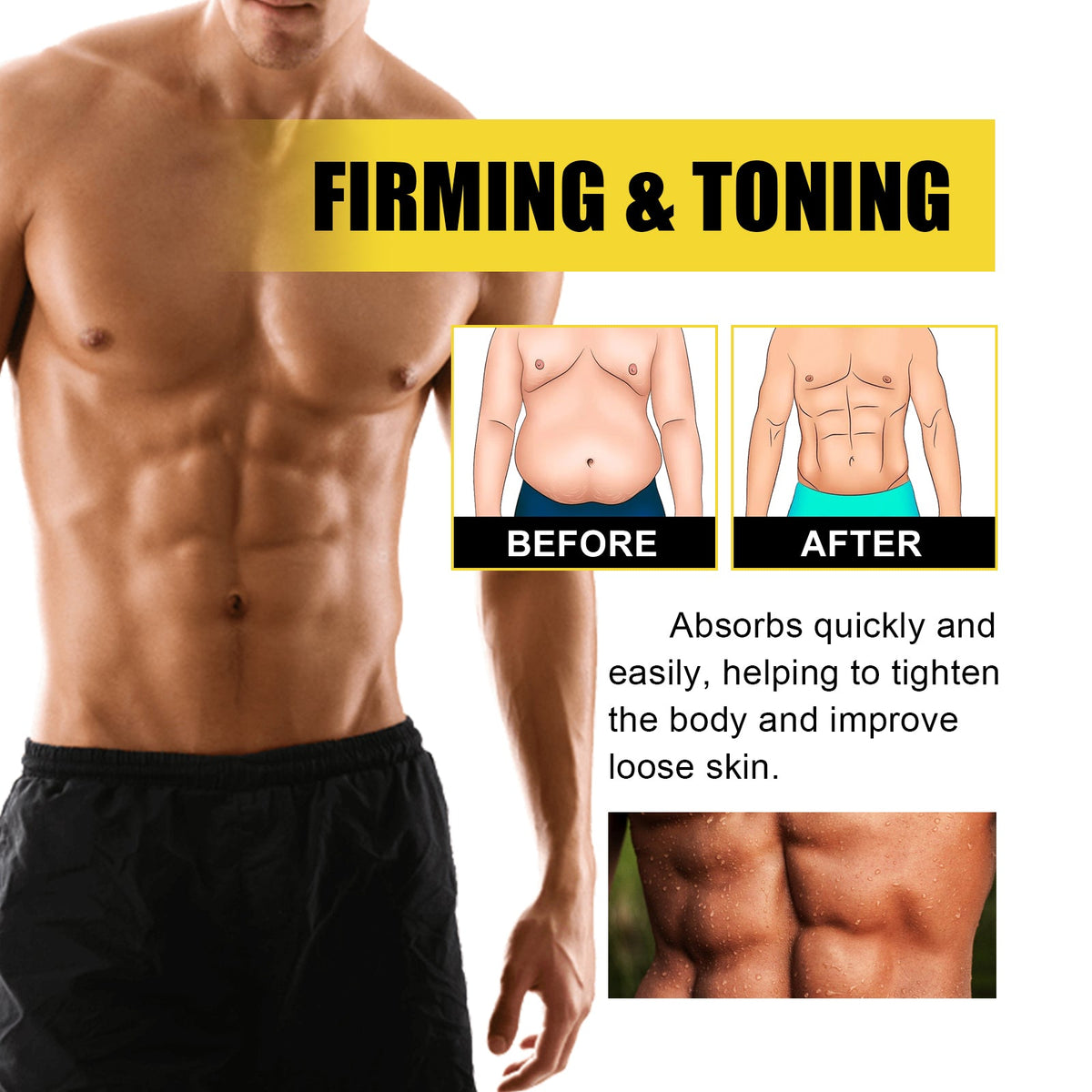 Abs Sweat Cream for Toned, Tighter-Looking Waistline