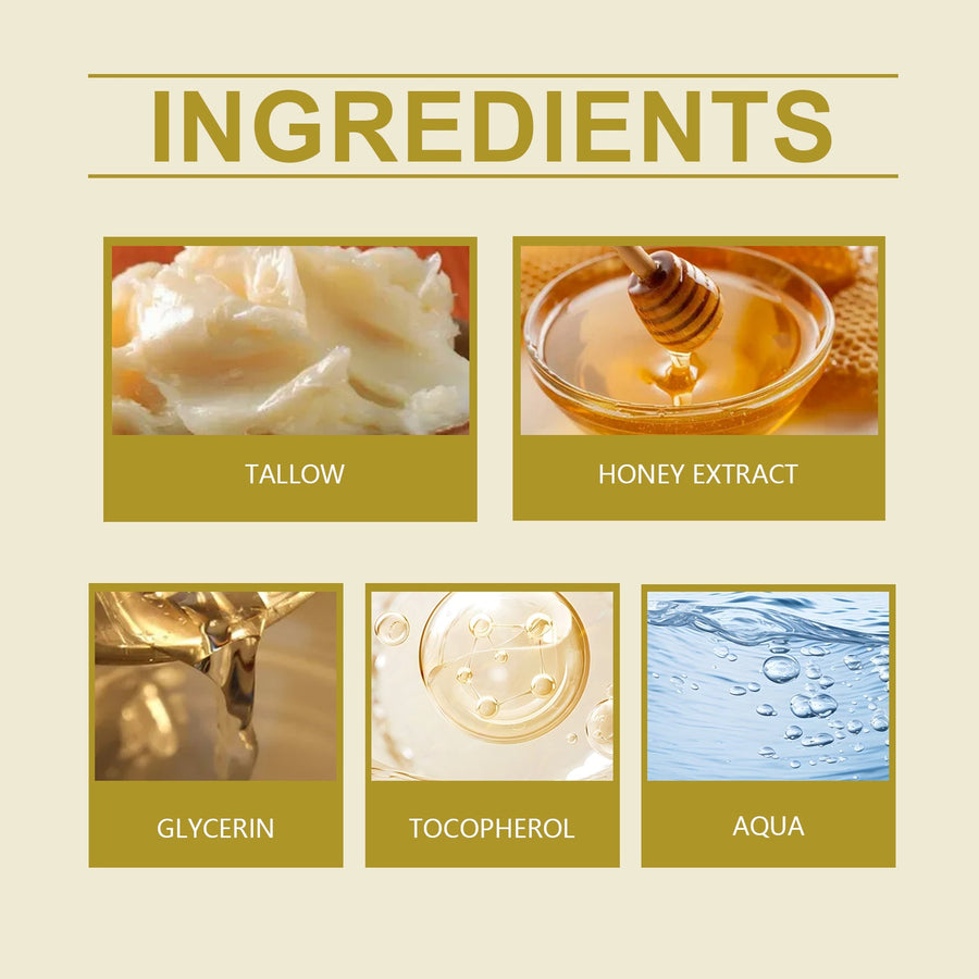 Tallow Honey Facial Moisturizer for Dry Sensitive Skin