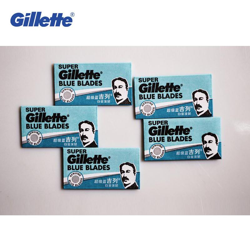Gillette Super Blue Double Edge Razor Blades — Sharp